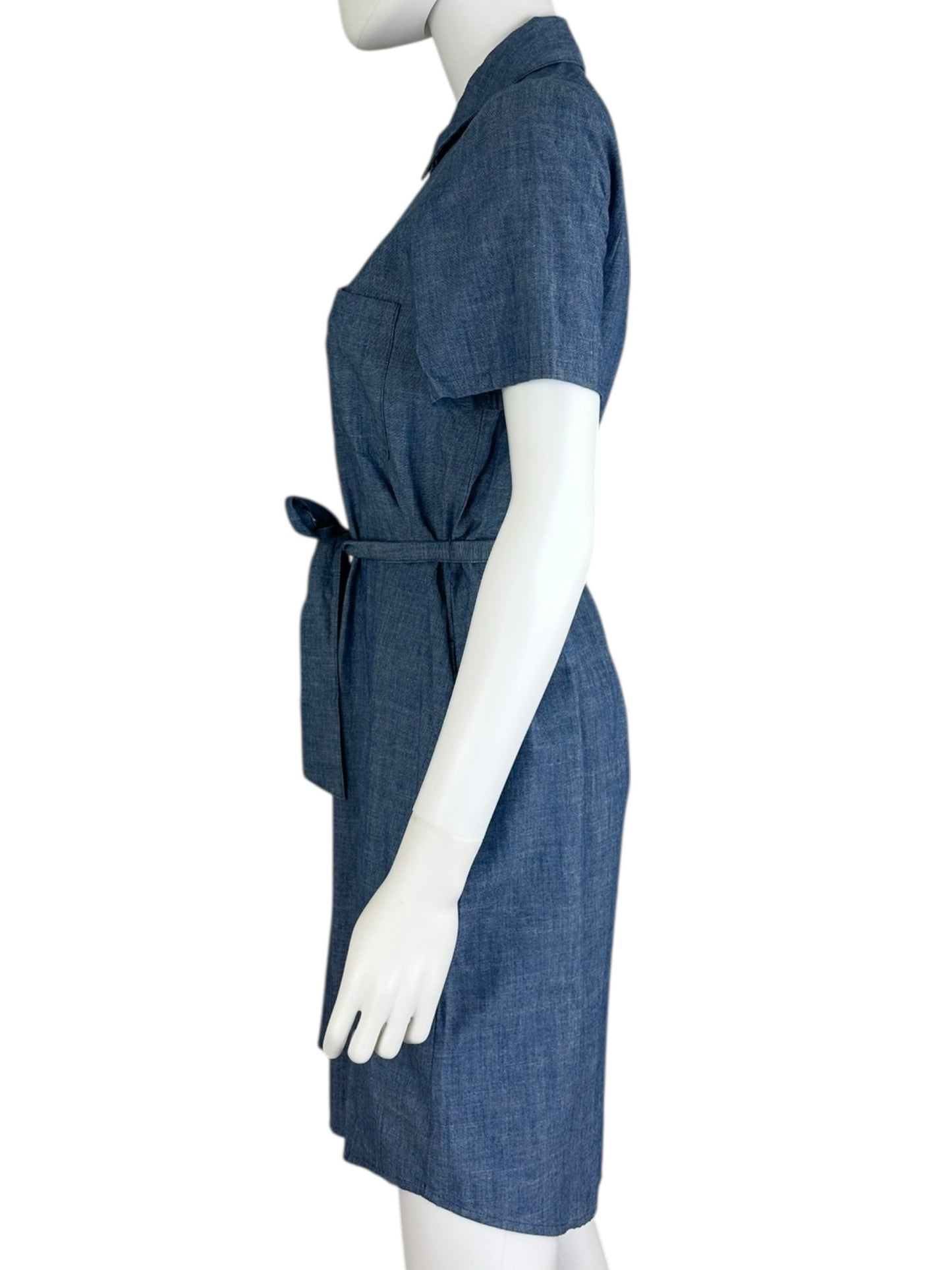 J. Crew NWT Denim Blue Chambray Shirt Dress Size 2
