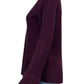 Talbots 100% Cashmere Merlot Ribbed Sweater Size M