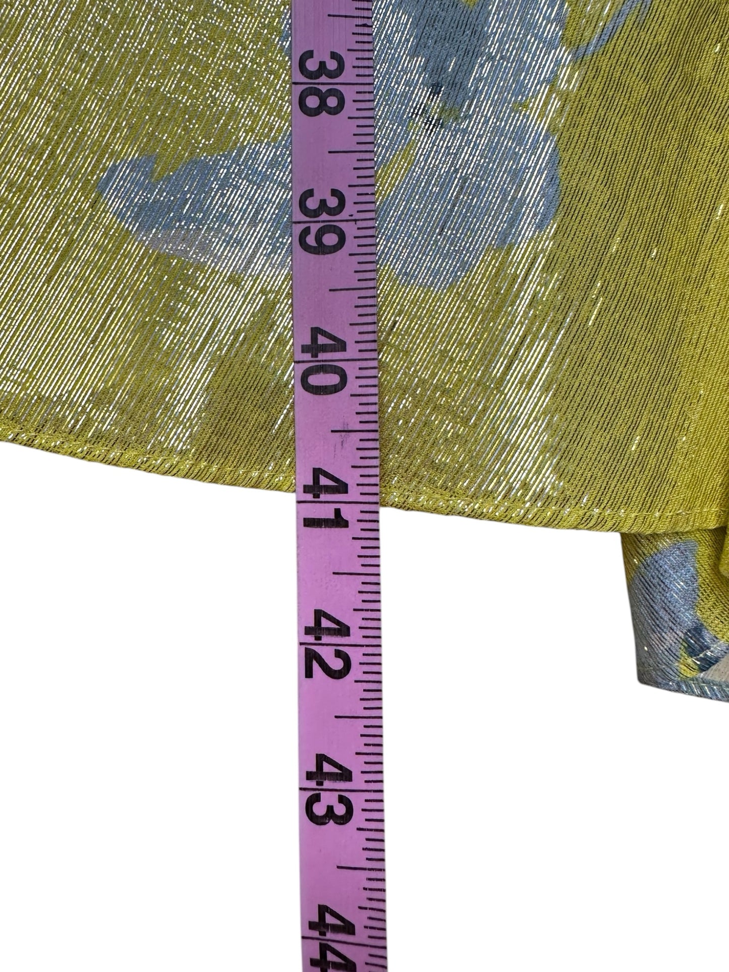 Tanya Taylor Yellow Analia Degrade Ruffle Dress Size S