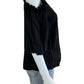 velvet BY GRAHAM & SPENCER Black Cold Shoulder Blouse Size S