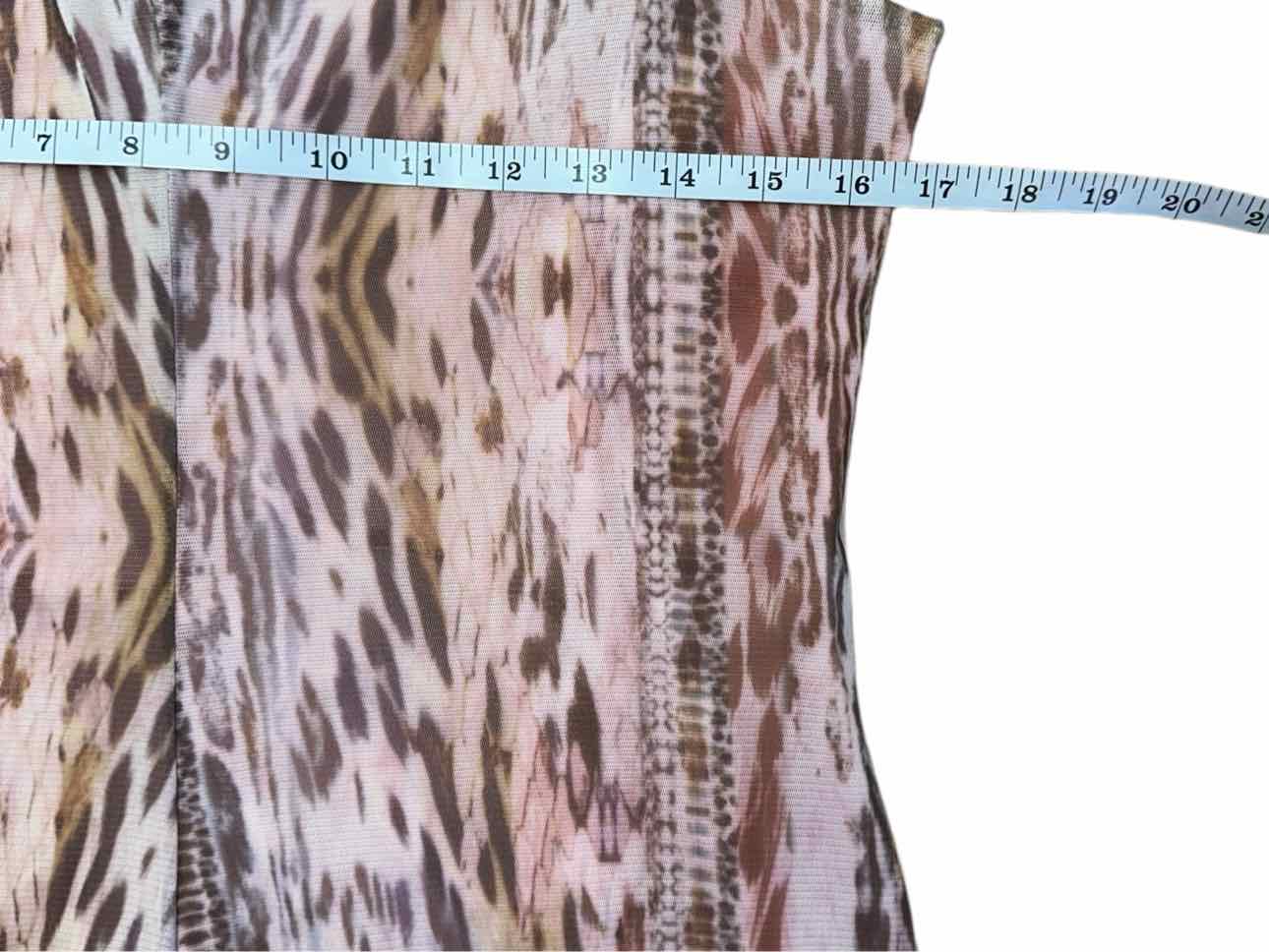 T TAHARI NWT Blush Animal Print Dress Size M