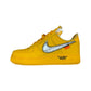 Nike x OFF WHITE Yellow Air Force 1 Low Sneakers Size 7