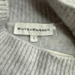 WHITE + WARREN Gray Cashmere Blend Mock Neck Sweater Size L