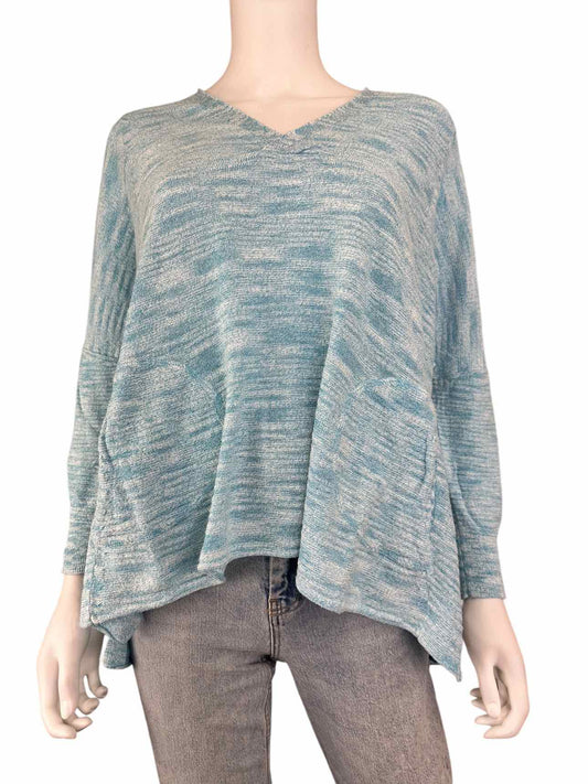 WHITE + WARREN Blue Heather Sweater Size XS