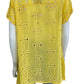 Johnny Was Yellow Eyelet Blouse Size M