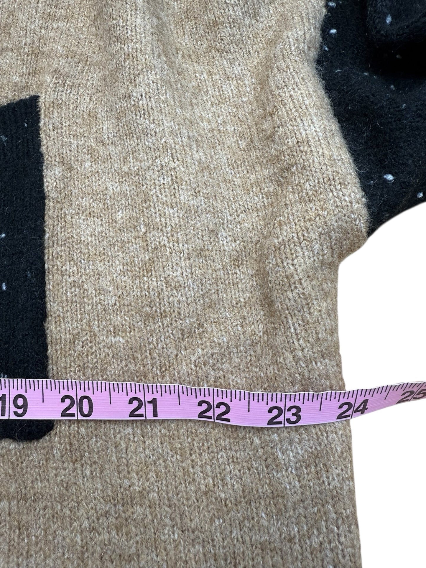 JOHN + JENN NWT Brown Colorblock Turtleneck Sweater Size M