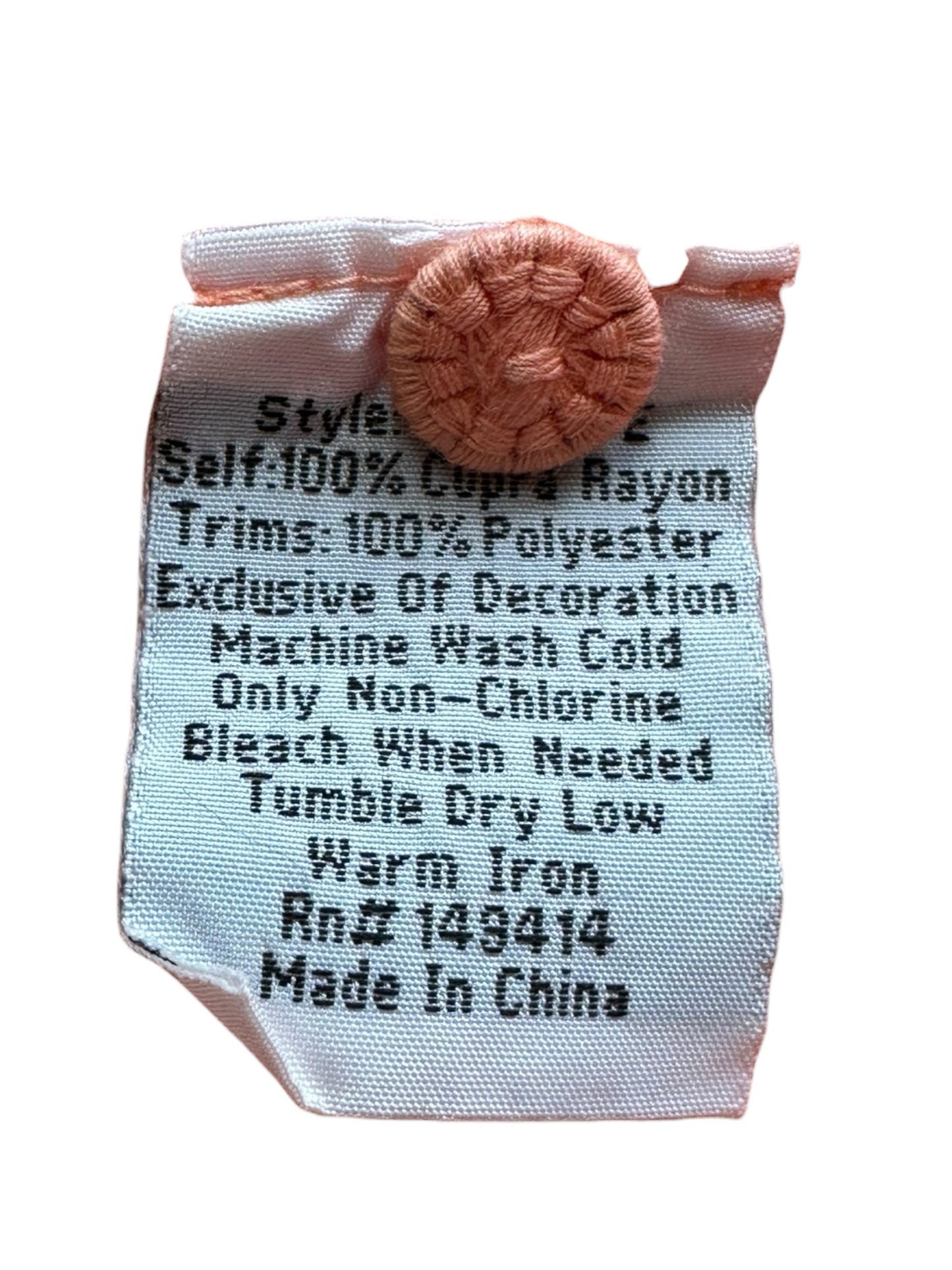 Johnny Was Orange Eyelet Trim Blouse Size L