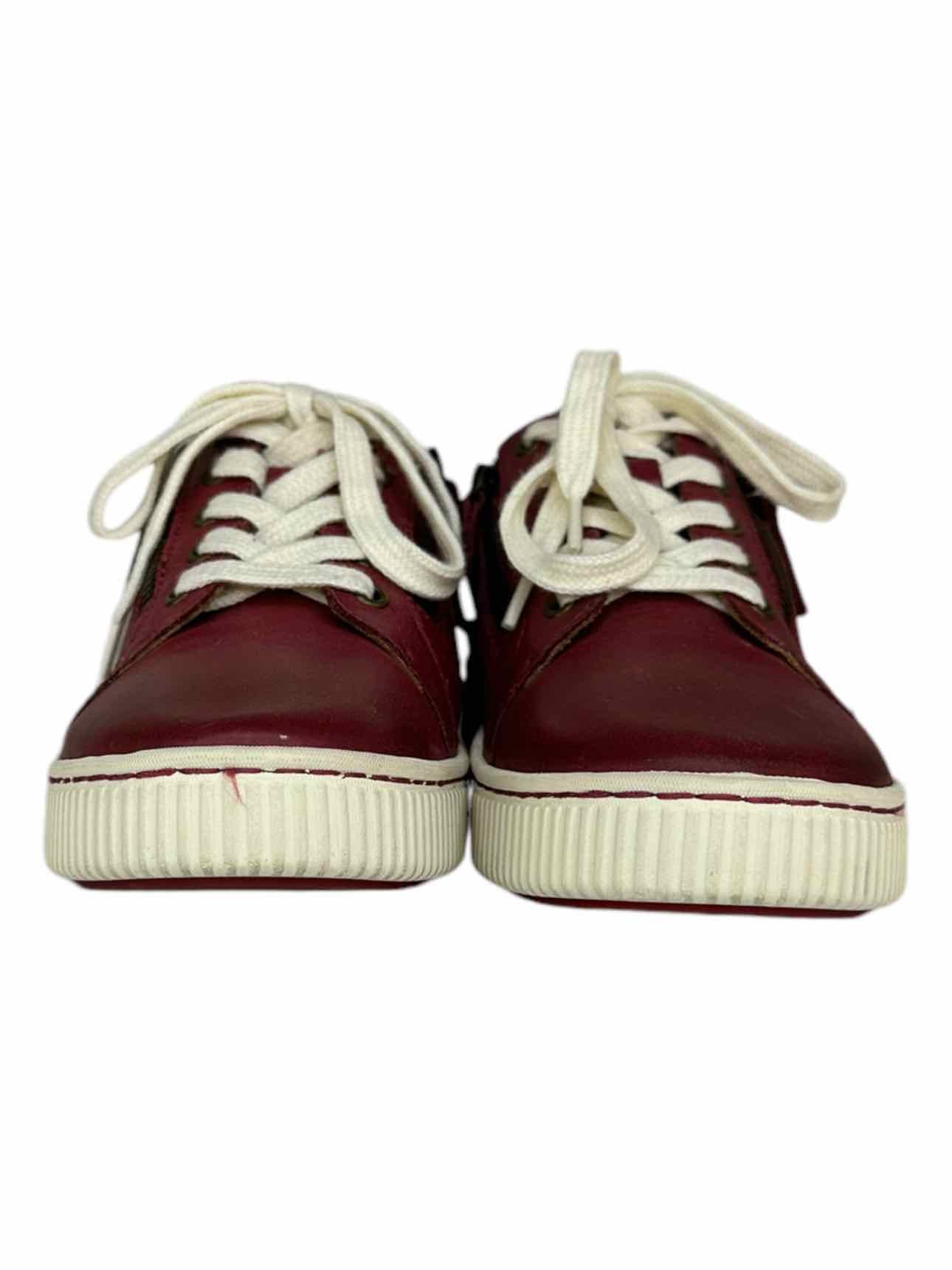 Born Red Leather Paloma Sneakers Size 6