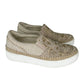 Johnny Was Tan Embroidered Cecilia Slip-on Sneakers Size 8.5