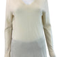 Saks 5th Ave Cream 100% Cashmere Sweater Size L