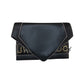 JIMMY CHOO Black Leather Oversized Sierra Convertible Cluch Handbag