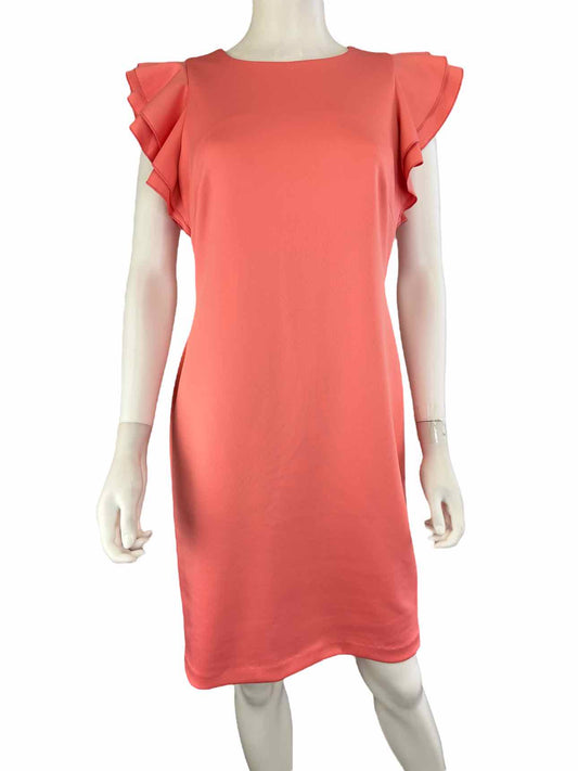 Tommy Hilfiger Peach Knee Length Pencil Dress Size 8