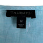 Talbots 100% Linen Aqua Button-Down Shirt Size M