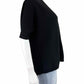 EILEEN FISHER Ribbed Black Sweater Size S
