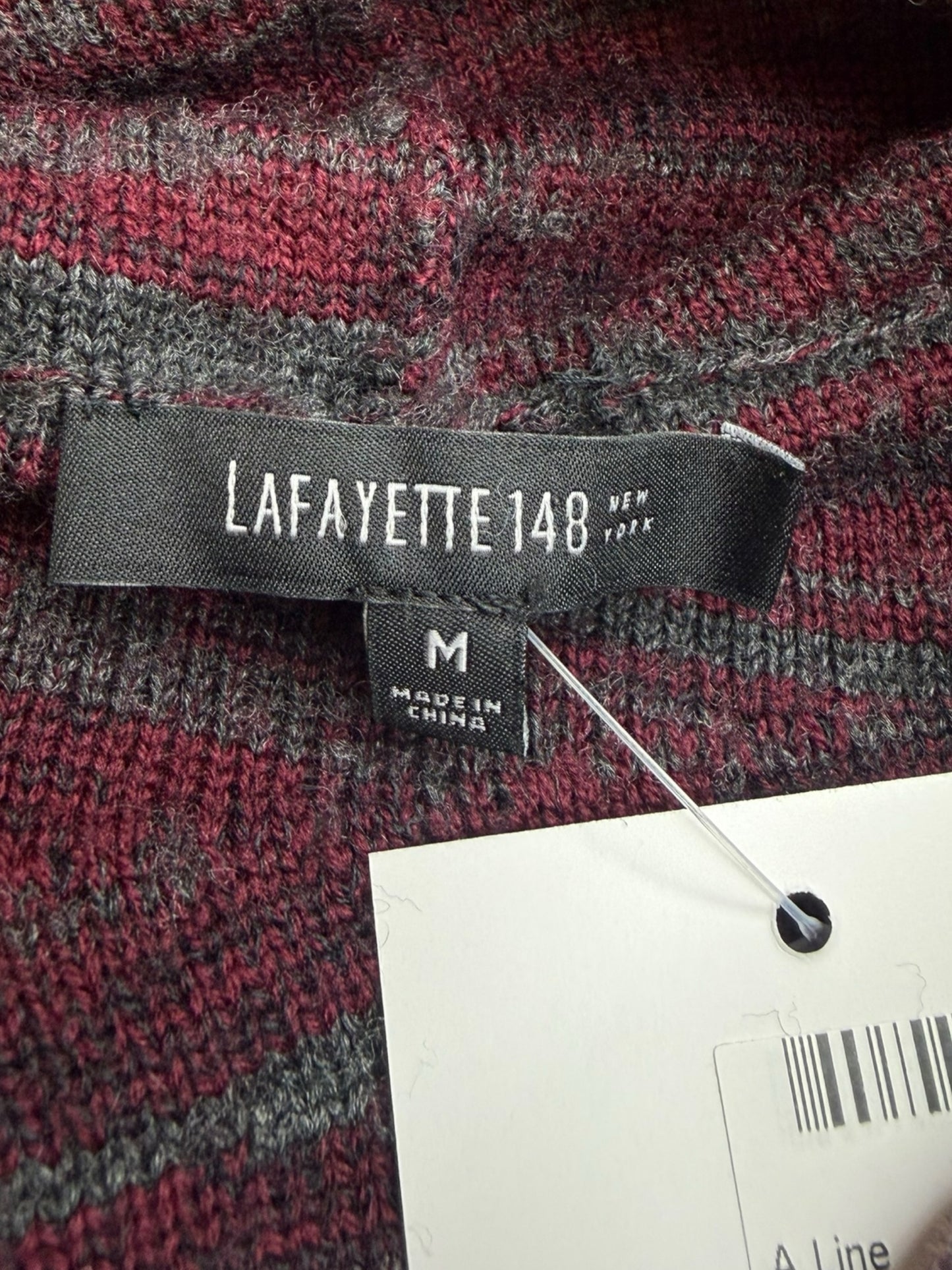 LAFAYETTE 148 NEW YORK Burgundy Wool Alpaca Blend Sweater Size M