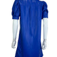 alice & olivia Blue Faux Leather Mini Dress Size M