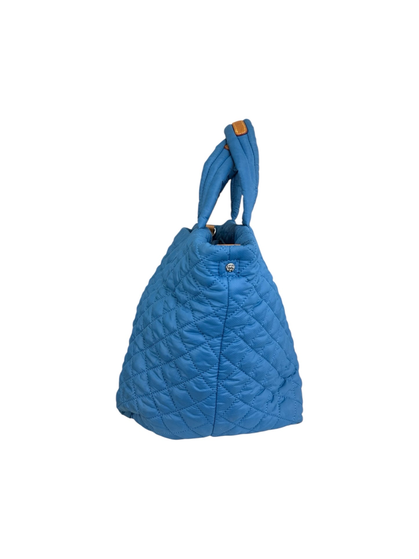 MZ WALLACE  Blue Quilted Medium Sutton Deluxe Designer Handbag