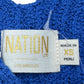 NATION Blue Pima Cotton Sweater Tank Size XS