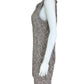 VINCE CAMUTO Tan Shimmer Crochet Cocktail Dress Size 12