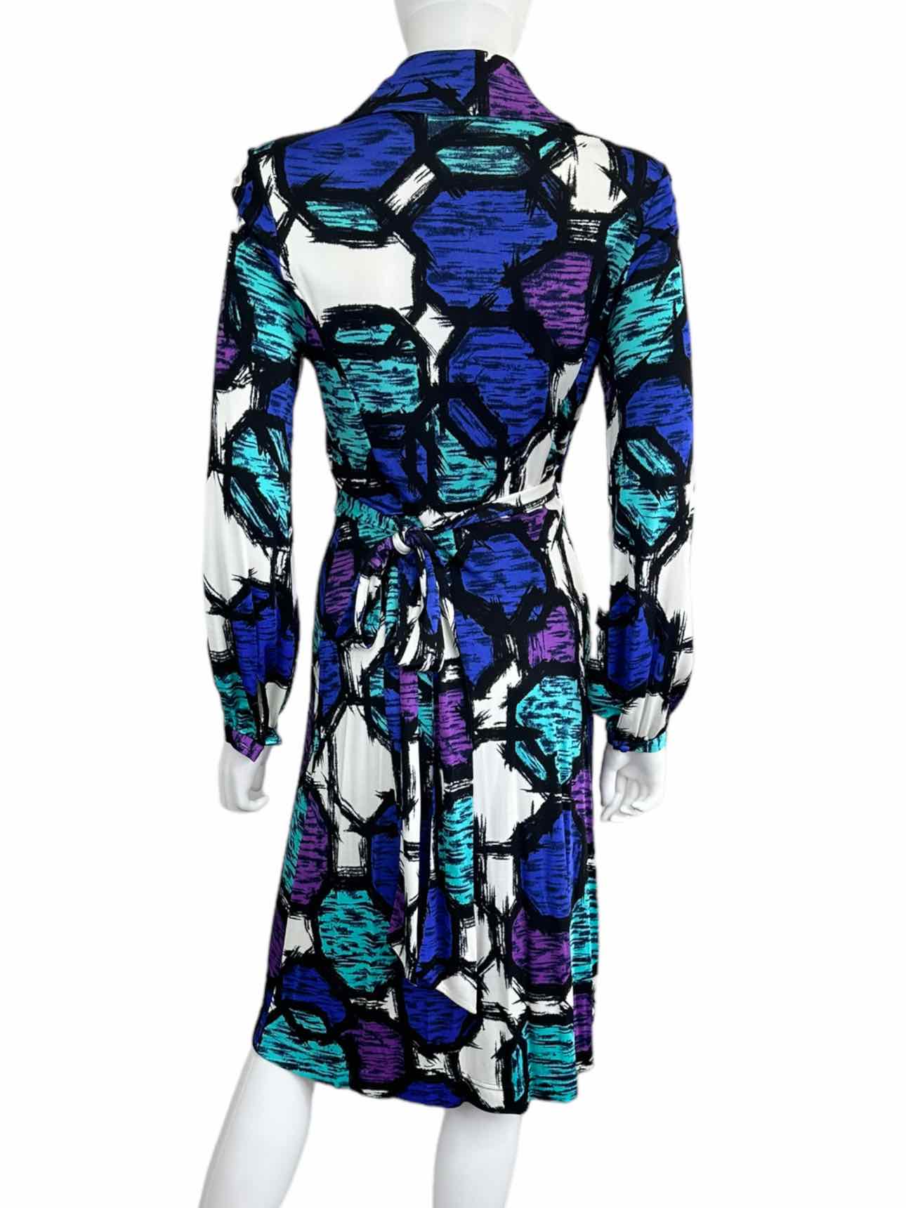 ETCETERA Abstract Print Wrap Dress Size 2