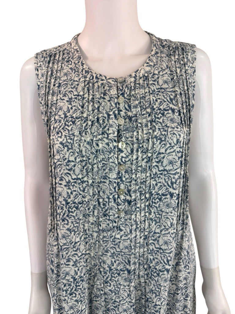 FAHERTY Blue Floral Isha Dress Size L