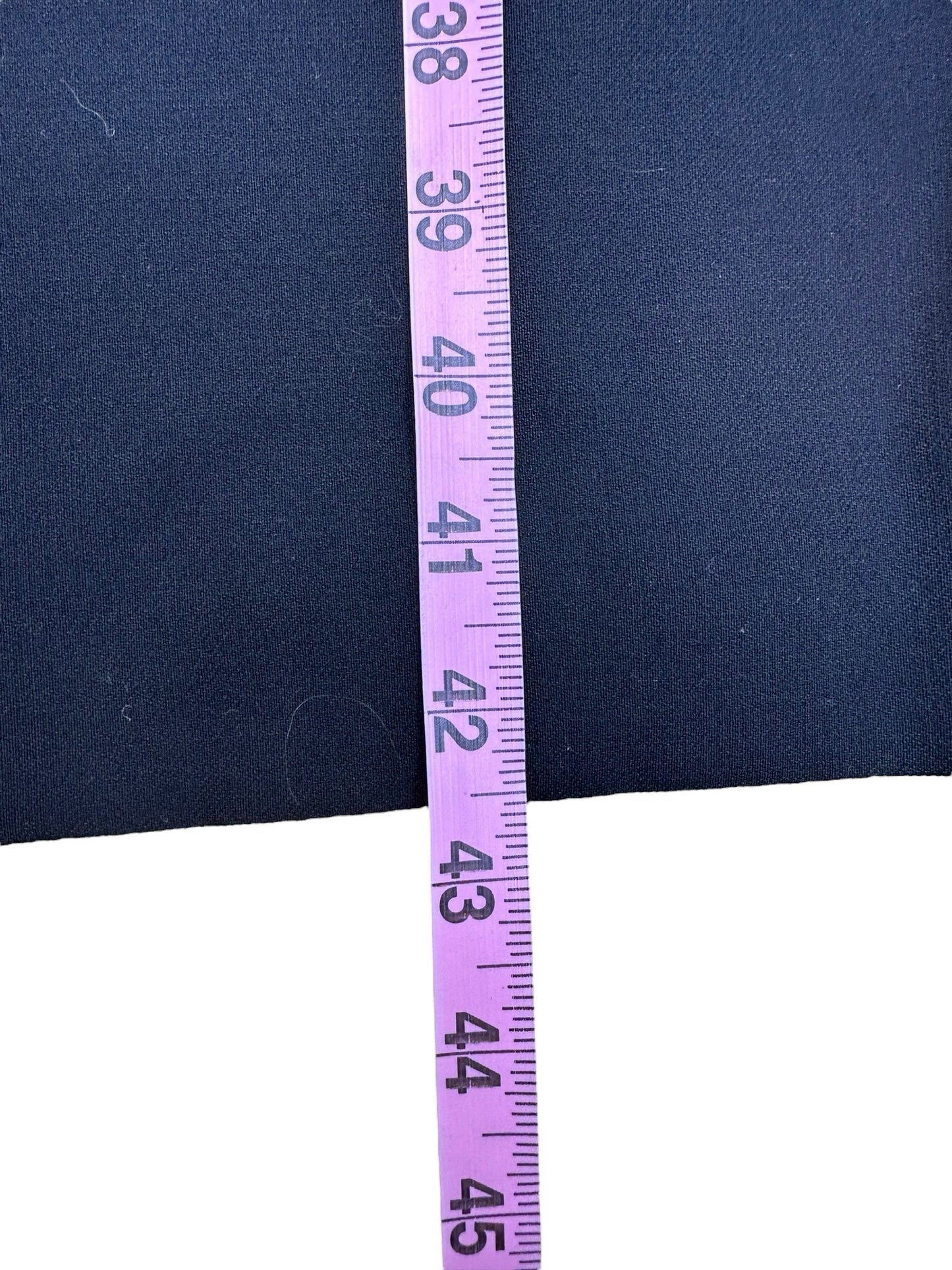 ESCADA Black Virgin Wool Leather Dress Size 42