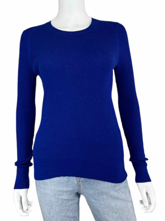 BANANA REPUBLIC 100% Merino Wool Blue Sweater Size S