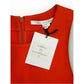DVF NWT Blood Orange Pele Color-block Sheath Dress Size 2