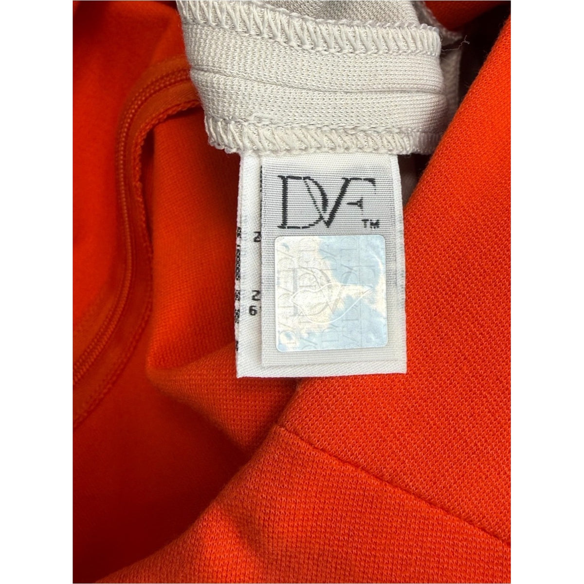 DVF NWT Blood Orange Pele Color-block Sheath Dress Size 2