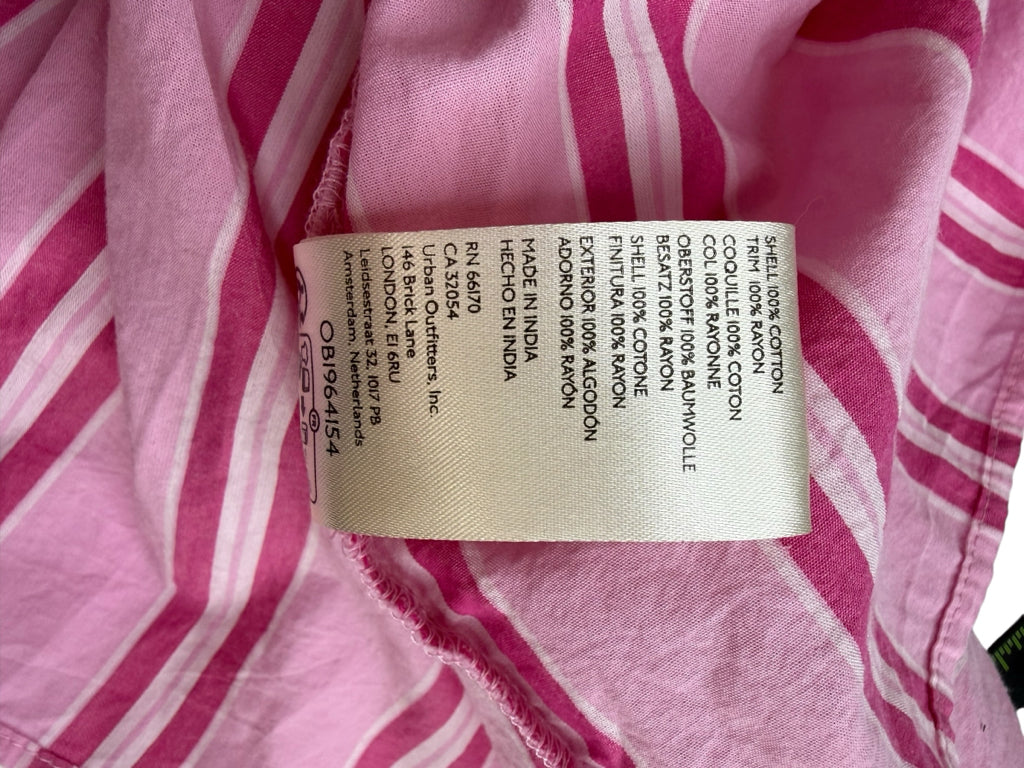 Free People NWT Pink Striped Brunch Babe Top Size S