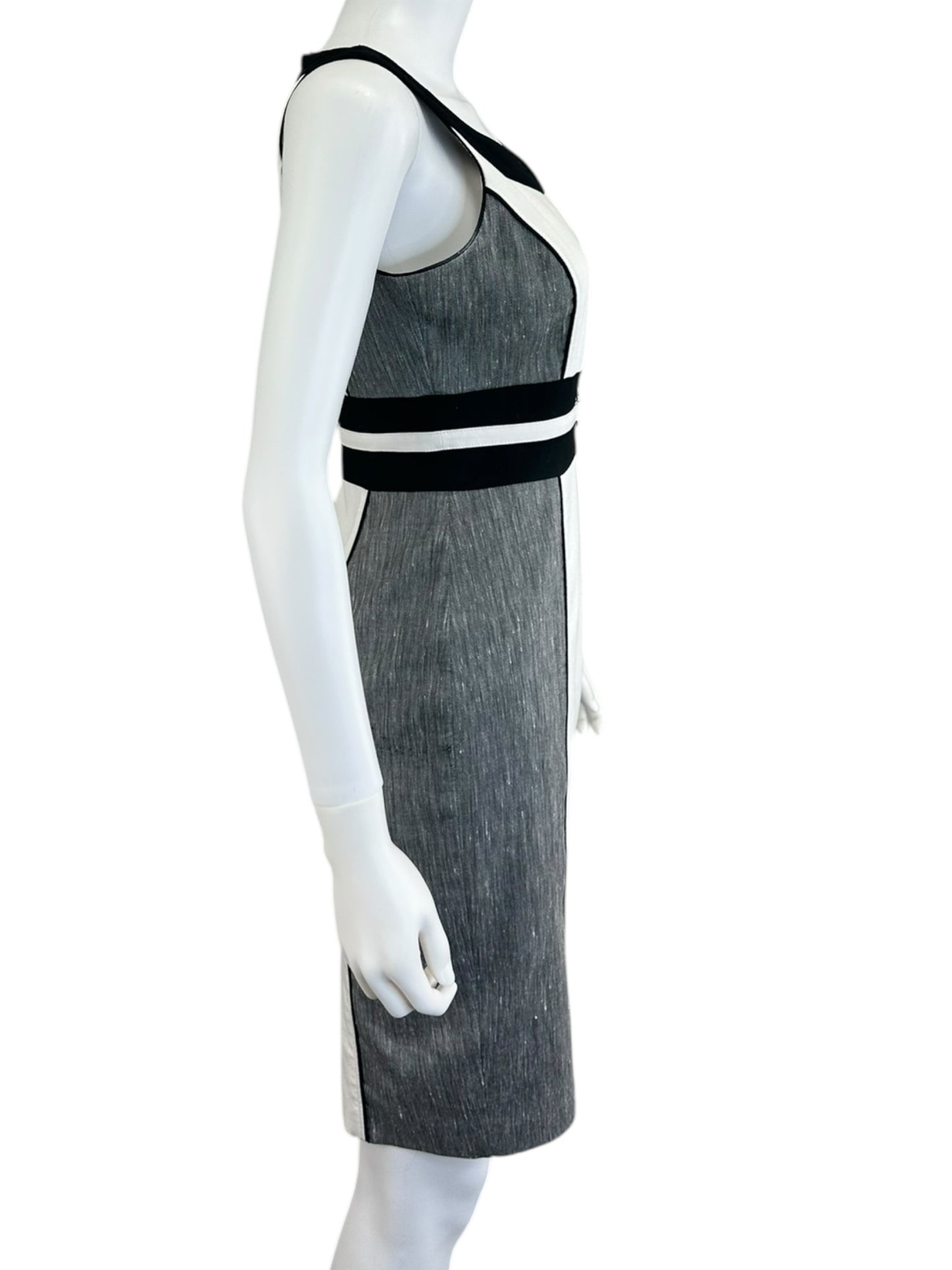 White House Black Market Color Block Workwear Dress Size 2