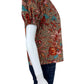 ULLA JOHNSON Evelyn Floral Print Puff Sleeve Top Size 2