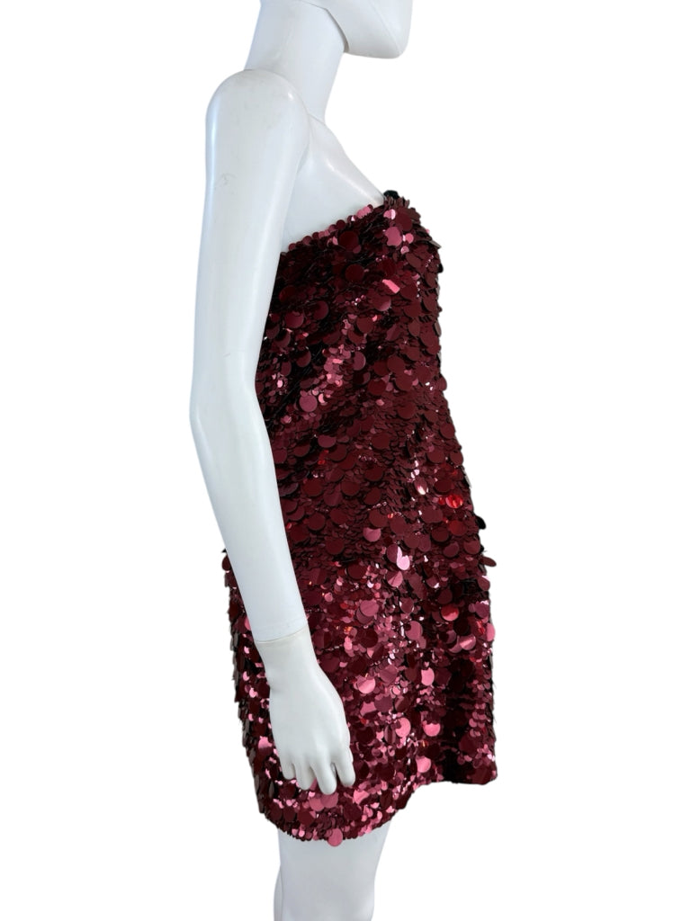 RETROFETE NWT Red Mulberry Sequined Nolia Strapless Formal Dress Size XXL