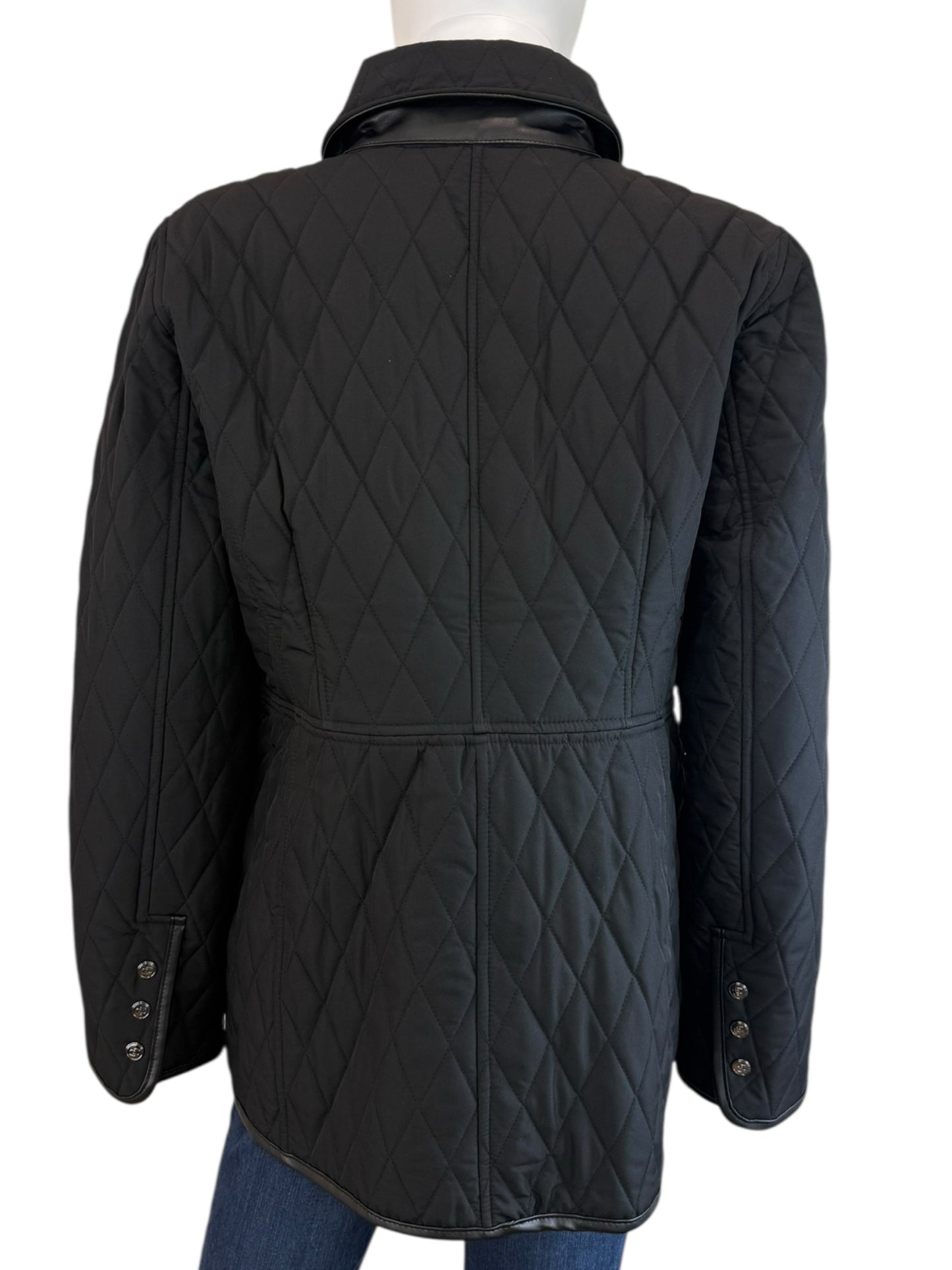Chico's NWT Black Quilted Jacket Size M