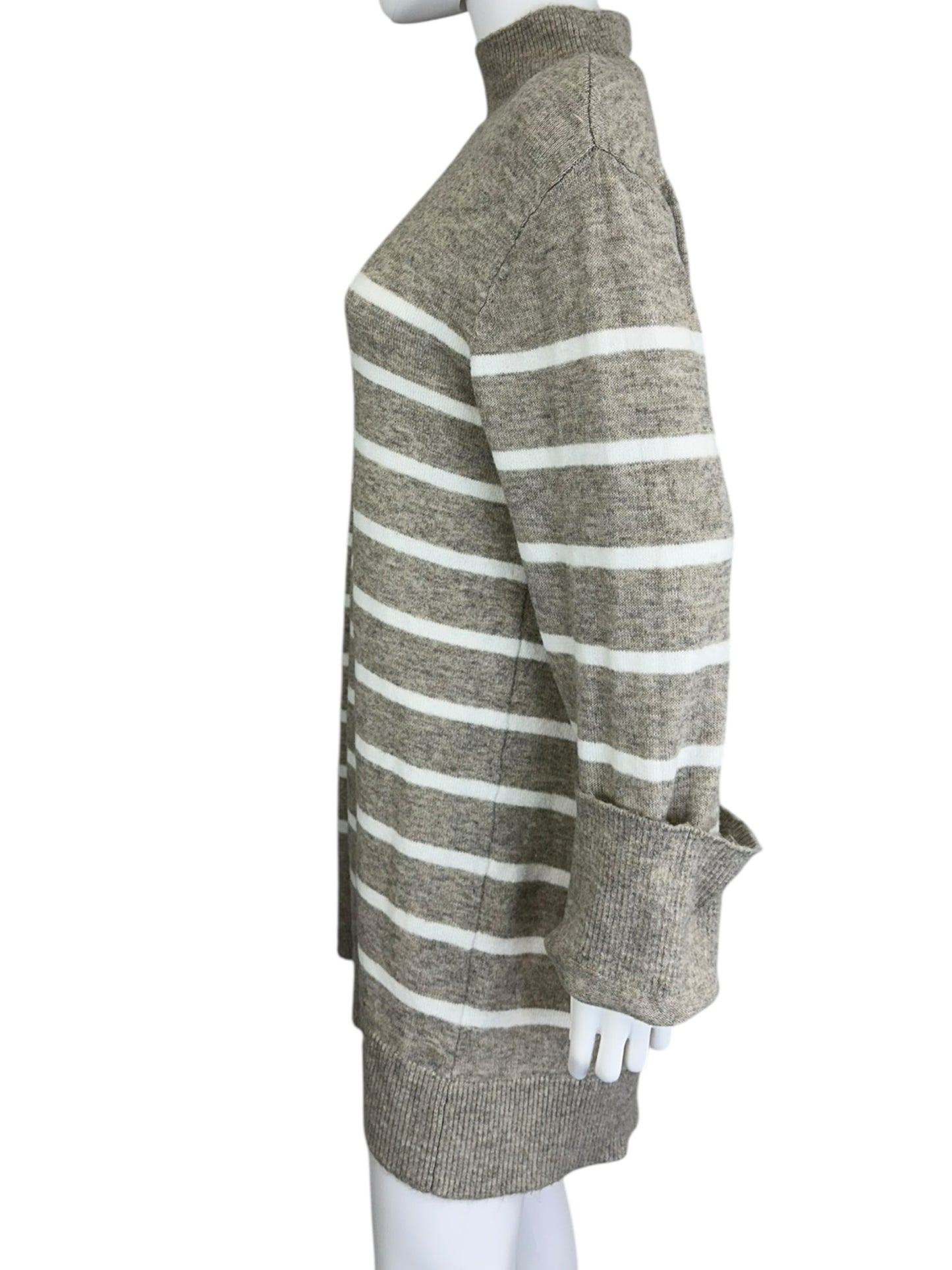 Z SUPPLY NWT Beige Striped Sweater Dress Size M