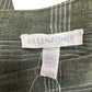 EILEEN FISHER 100% Organic Linen Green Plaid Blouse Size XL