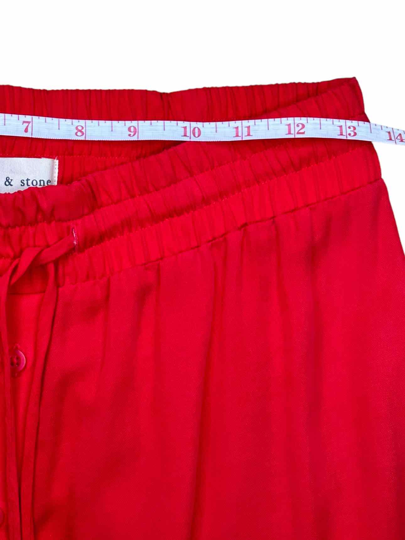 cloth & stone Red Button-Down Maxi Skirt Size XS