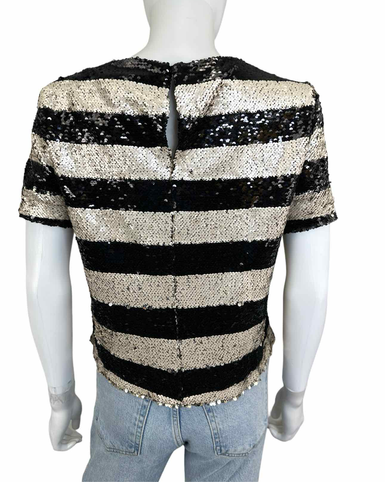 The Room NWT Striped Sequin Top Size M