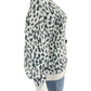 LOFT Cotton Cream and Gray Leopard Cardigan Size XL