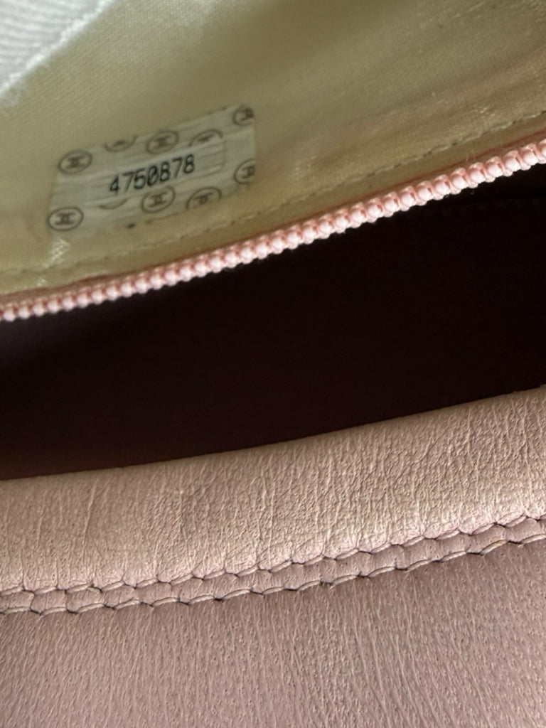 CHANEL Pink Quilted Leather Crossbody