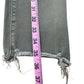PAIGE Green Distressed Hoxton Slim Crop Jeans Size 27
