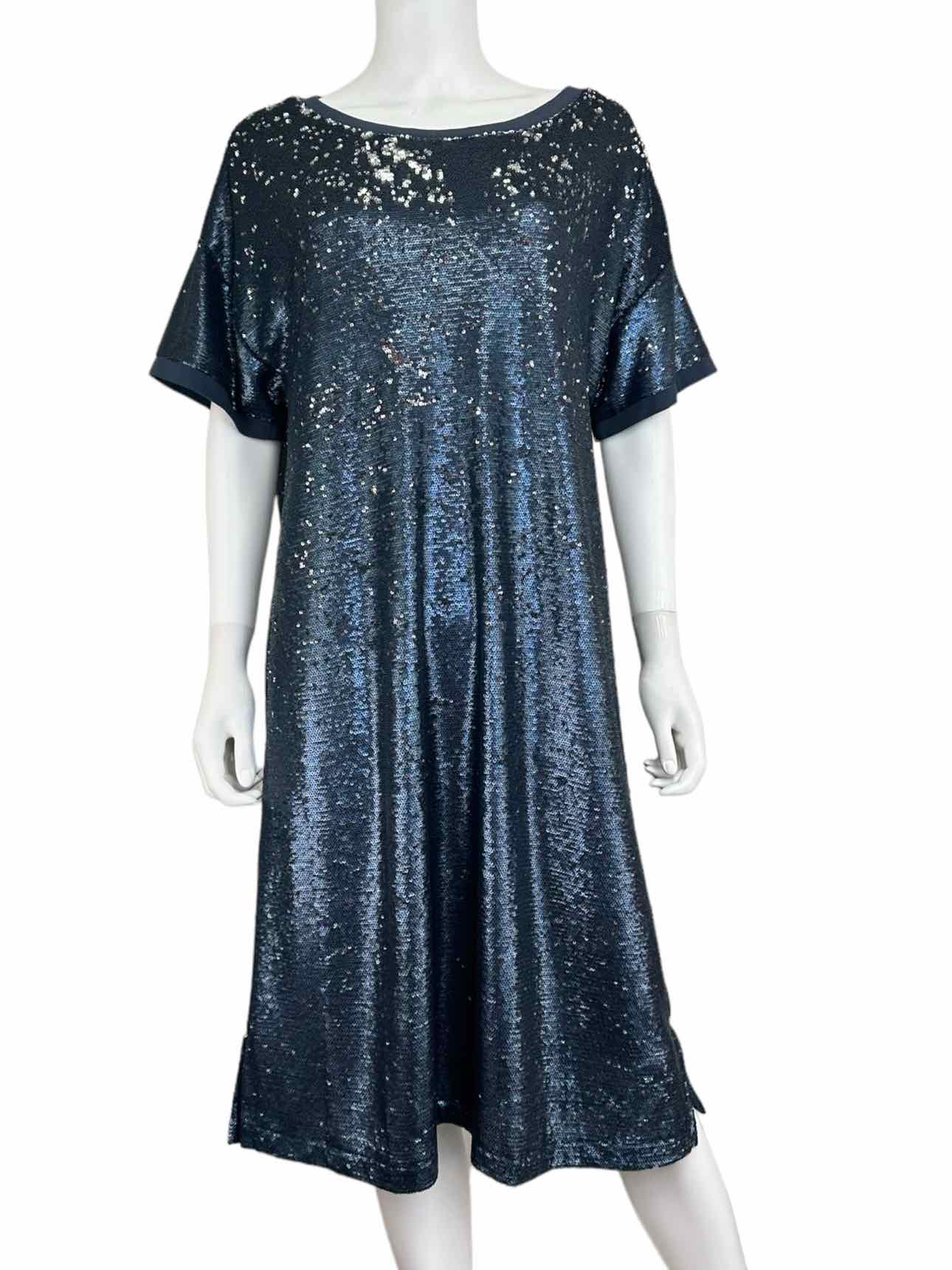 moulinette soeurs NWT Blue Sequined Cocktail Dress Size XL