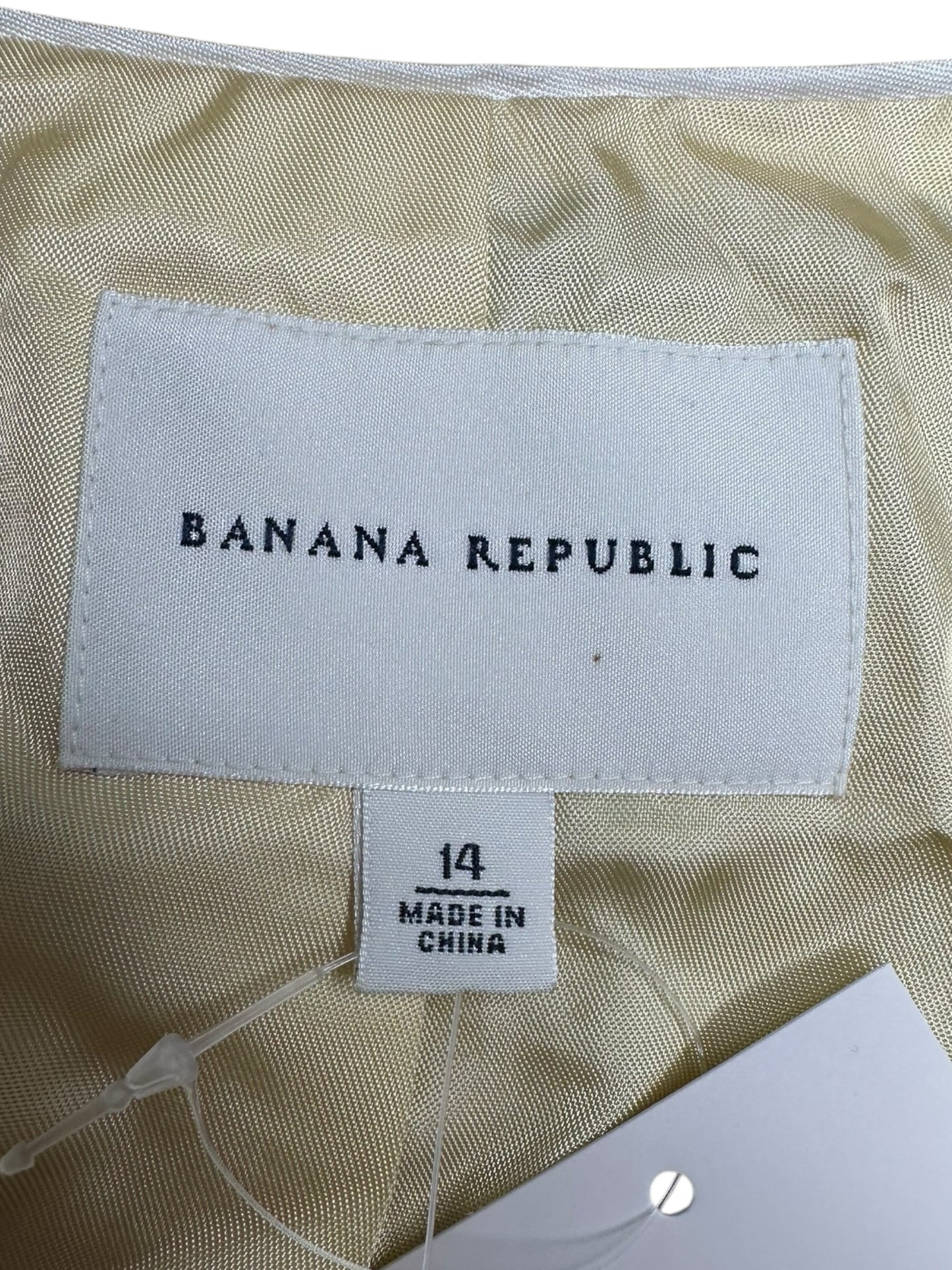 BANANA REPUBLIC NWT Khaki 100% Cotton Blazer Size 14