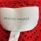 BROCHU WALKER Red Cotton Sweater Size L