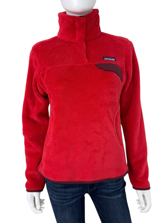 patagonia Red Re-Tool Snap-T Pullover Size S