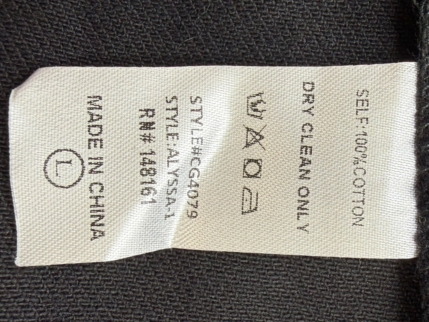 Buddy Love Black Denim Alyssa Cargo Jacket Size L