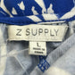 Z SUPPLY NWT Blue Floral Jumpsuit Size L