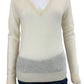 Theory Ivory 100% Cashmere Sweater Size S