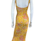 Novella Royale Yellow Floral Maxi Dress Size XS