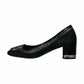 TORY BURCH Black Suede FRANNIE Pumps Size 6.5